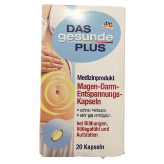Das gesund Plus Magen Darm Entspannungs Kapseln (20 Kapseln)