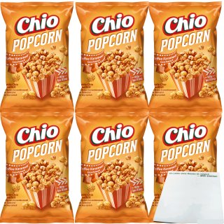 Chio Ready Made Popcorn Toffee Karamell 6er Pack (6x120g Packung) + usy Block