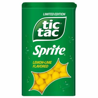 Tic Tac Sprite mit Zitronen-Limetten-Geschmack 100 Stück (49g Packung)