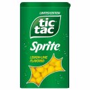 Tic Tac Sprite mit Zitronen-Limetten-Geschmack 100 Stück 24er Pack (24x49g Packung) + usy Block