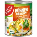 Gut&Günstig Hühnernudeltopf mit Muschelnudeln und Gemüse 3er Pack (3x800g Dose) + usy Block