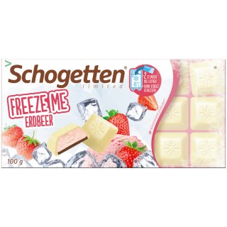 Schogetten Freeze Me Erdbeer limited Edition 100g Packung
