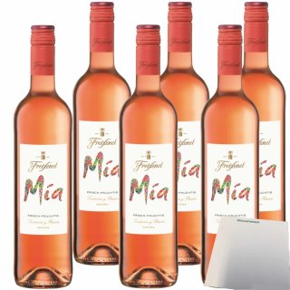 Freixenet Mia Rosado halbtrocken Rosewein 11,5% vol. 6er Pack (6x0,75 Liter Flasche) + usy Block