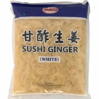 YANCO Sushi Ingwer Weiss (1,5kg Tüte)  MHD 25.03.2023 Restposten Sonderpreis