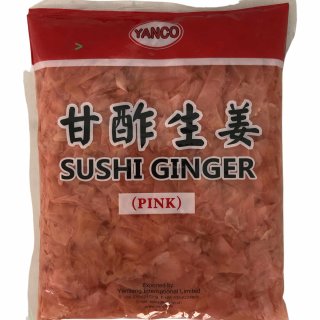 Yanco Sushi Ingwer Rosa (1,5kg Beutel) MHD 12.03.2023 Restposten Sonderpreis