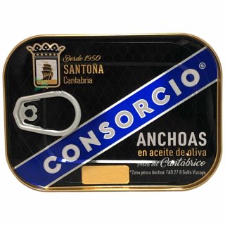 Consorcio anchoas en Acite de oliva anchovy fillet in olive oil 8410628460681
