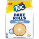 TUC Bake Rolls Brotchips Meersalz 6er Pack (6x150g Packung) + usy Block