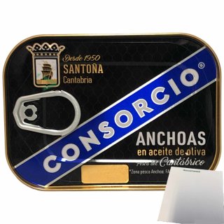 Consorcio anchoas en Acite de oliva anchovy fillet in olive oil 8410628460681