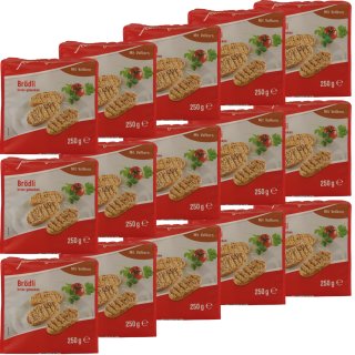 Jeden Tag Brödli Vollkorn kross gebacken VPE (15x250g Packung)