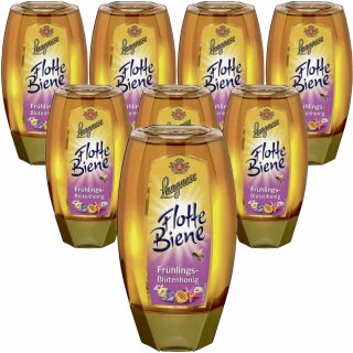 Langnese Flotte Biene Frühlingsblütenhonig VPE (8x250g Flasche)