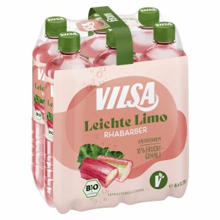 Vilsa Leichte Limo Rhabarber Bio (6x0,75 l) VPE