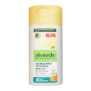 alverde sensiti Sonnenmilch Jojoba,wasserfest, LSF30 (200ml Flasche)