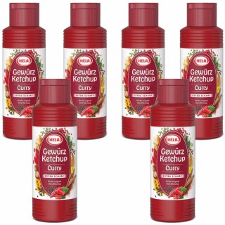 Hela Curry Gewürz Ketchup extra hot (6x300ml Flasche) VPE