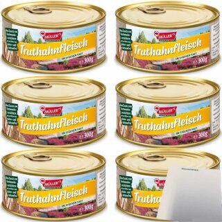 Müllers Truthahnfl. im Eigenen Saft (6x300g Dose) VPE + usy Block