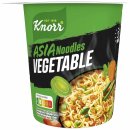 Knorr Asia-Nudeln Vegetable Taste Gemüse VPE (8X65g Becher)