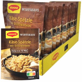 Maggi Wirtshaus Schwäbische Käse-Spätzle mit Röstzwiebeln VPE (12x119g Packung)
