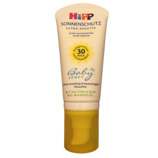 Hipp Sonnenschutz Ultra Sensitiv LSF30 (50ml Tube)