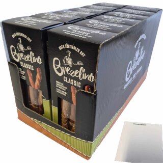Nawarra Brezelino Classic Knusprige Laugenstangen mit Meersalz 12er Pack (12x150g Packung) + usy Block