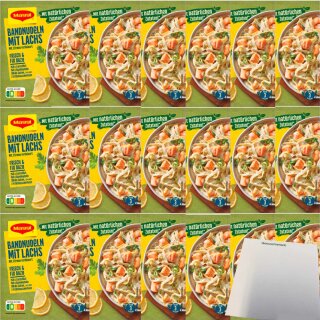 Maggi Fix Bandnudeln mit Lachs (18x40g Packung) VPE + usy Block