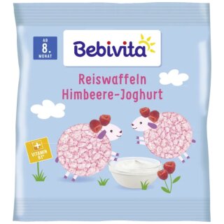 Bebivita Reiswaffel Himbeere Joghurt ab 8 Monat VPE (7x30g Packung)