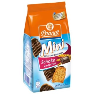 Brandt Mini-Zwieback Schoko Zartbitter, 125g