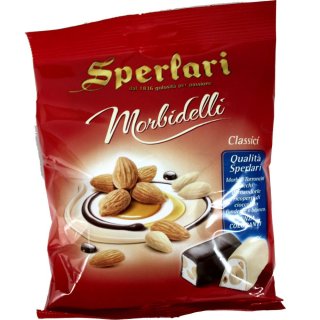 Sperlari Morbidelli ricoperto cioccolato Mandel Pralinen (130g Beutel)