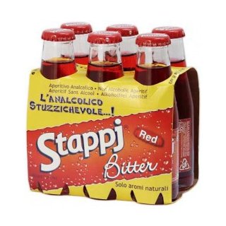 Stappj Bitterino rosso alkoholfreier Aperitif (6x0,098l Flaschen)