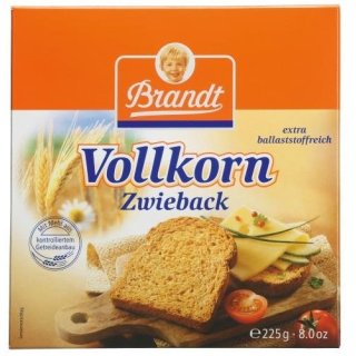 Brandt Vollkorn-Zwieback, 225g