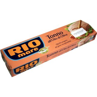 RIOMARE Tonno al Olio di Oliva Thunfisch in Olivenöl (4x80g Dose)