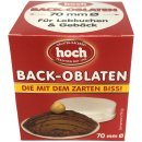 hoch Back-Oblaten mit dem zarten Biss 70mmØ (10x53g Packung)