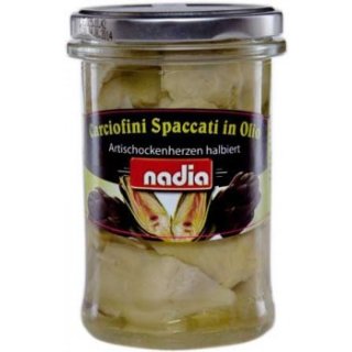 nadia halbierte Artischockenherzen (310ml Glas)
