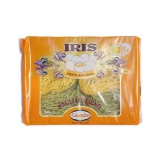 Iris zweifarbige Bandnudeln mit Ei 6mm (500g Packung)