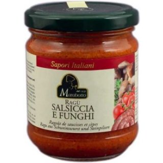 Marabotto Salsiccia Ragú mit Steinpilzen (180g Glas)