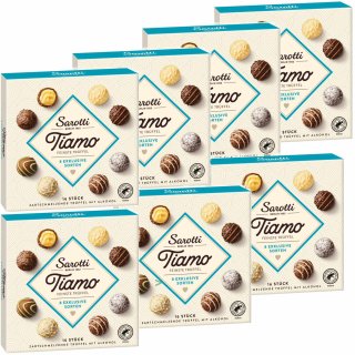Sarotti Tiamo feinste Trüffel 8 exclusive Sorten mit Alkohol VPE (7x200g Packung)