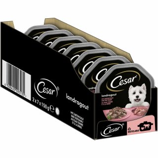 Cesar Schale Landragout mit zartem Kalb und Truthahn (14x150 g) VPE