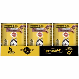 Pedigree Protein+ in Pastete mit Wild und Geflügel (12x800 g) VPE