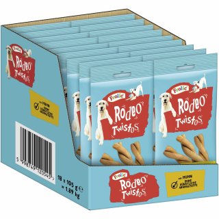 Frolic Rodeo Twistos mit Geflügel (18x105g Packung je 6Stk) VPE