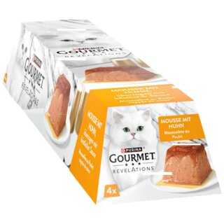 Purina Gourmet Revelations Mousse mit Huhn VPE (24x2 x57g Packung)