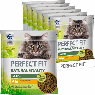 Perfect Fit Cat Dry Huhn& Truthahn VPE (6x650g Beutel)