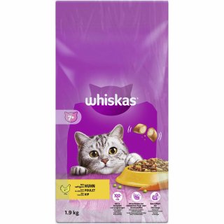 Whiskas Trockennahrung 7+ mit Huhn (6x1900 g) VPE