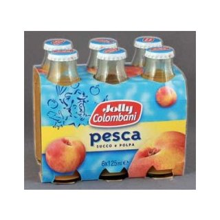 Jolly Fruchtsaft Pfirsich (6x125ml Flasche)