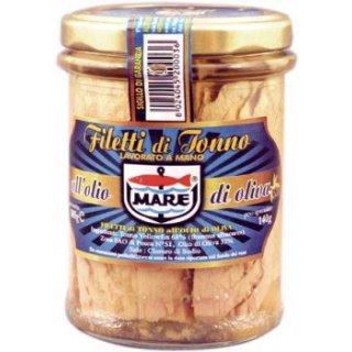 MARE Thunfischfilets in Olivenöl (200g Glas)