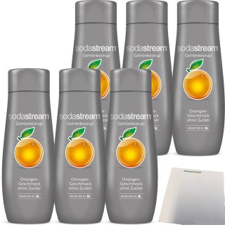 SodaStream Sirup Orange ohne Zucker (440ml Flasche)