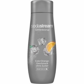 Sodastream syrup cola+orange taste without sugar 440ml bottle 7290113762626