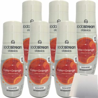 Sodastream syrup cola+orange taste without sugar 440ml bottle 7290113762626