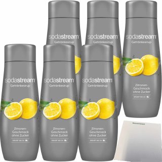 SodaStream Sirup Zitronen-Geschmack ohne Zucker 440ml Flasche 7290113762565