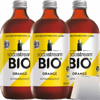 Sodastream organic orange taste 500ml bottle