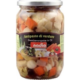 nadia gemischtes Gemüse in Öl (720ml Glas)