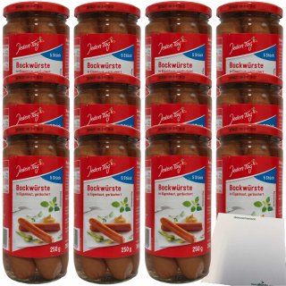 Jeden Tag Bockwürste in Eigenhaut schmackhaft geräuchert 12er Pack (60x50g) + usy Block