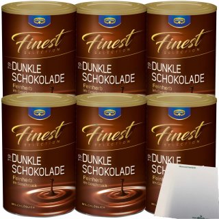 Krüger Finest Selection Typ Dunkle Schokolade 6er Pack (6x300g Dose) + usy Block